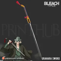 Bleach Urahara Kisuke Benihime Sword 3D Print STL for Cosplay 3D Print Model in Scans and Replicas 629490