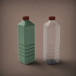 Bottle with Cap 3D Print Model in Accessories 628863