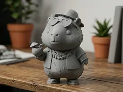Capybara in vacation - Free 3D Print Model