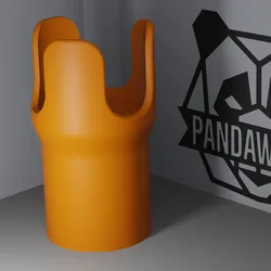 Car Cupholder Extension V2 for 18oz YETI, Stanley, Frank Green – Fits 75mm Car Cupholders | 3D Printable STL by PandaWorks