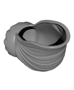 Coastal Conch Shell Decorative Planter and Vase