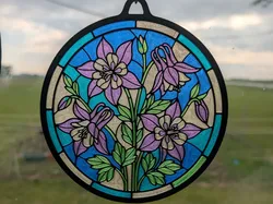 Columbine Sun Catcher using translucent filaments - Free 3D Print Model
