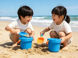 Cute chubby beach children's toys - Free 3D Print Model