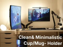 Desk Cup Holder – Clamp Mount - Free 3D Print Model