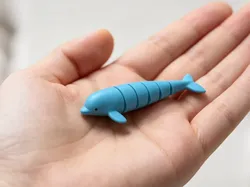 Dolphin - Articulated Animal Kids Fidget Toy - Free 3D Print Model