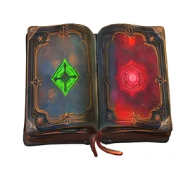 Enchanted spellbook game reader