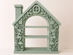 Fairy Cottage Display Shelf | No AMS - Free 3D Print Model