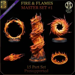 Fire and Flame - MASTER Set - 001 - 15 Parts set includes new Dynamic Flamethrower Effects