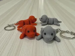 Flexi Sploot Puppy | Keychain - Free 3D Print Model