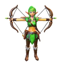 Forest elf archer game reader