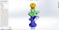 Injector Valve Assembly – SolidWorks CAD Model