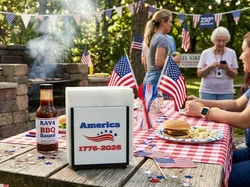 Interchangeable Napkin Holder - America 1776 - Free 3D Print Model