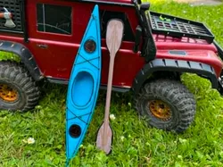 Kayak with paddle 1:10 for Traxxas TRX 4 Defender - Free 3D Print Model