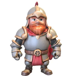 Medieval knight character game reader