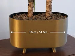 Modern Oval Planter XL (for H2x printers) - Free 3D Print Model