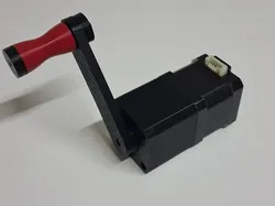 Nema17 Motor Planetary Gear - Hand Crank for Generator - Free 3D Print Model