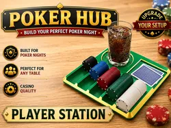 Poker Hub Player Station - Free 3D Print Model