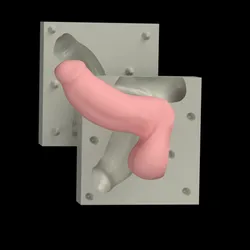 Realistic Lifelike Penis Dildo (V24) - With Mold