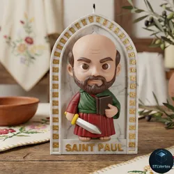 Saint Paul Relief Decorative Candle 3D Printable Model 3D Print Model in Figurines 629247