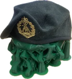 Sci-Fi Skull Beret Display Stand