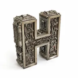Steampunk Letter H