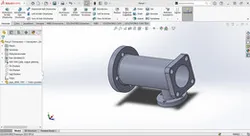 Tee Pipe with Flanges