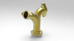 Y-Shaped Flanged Pipe Connector