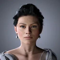 Zendaya Character low-poly