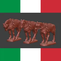 28mm Risorgimento Piedmont General horses 1848-61