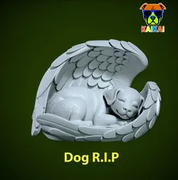 Angel Dog model - Statue Dog - 3D print 3D Print Model in Animals 574152