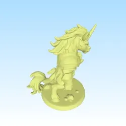 Characters & Creatures STL تنزيل - unicorn warrior - HGS67