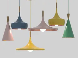 Colored ceiling lights