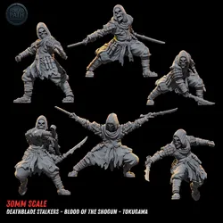 Deathblade Stalkers – Undead Japanese Samurai Assassin Miniatures (30mm)