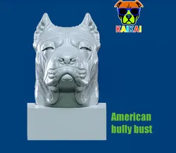 Dog American bully bust model - 3D print 3D Print Model in Animals 572214