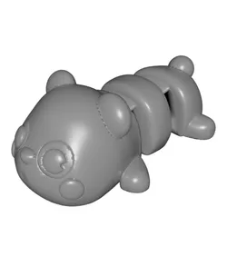 Flexi Panda Keychain (Single Color)