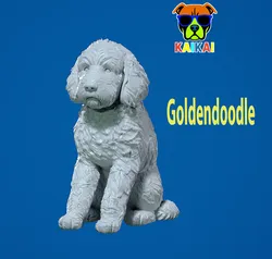 Goldendoodle Dog - Doodle Dog model - statue - 3D print 3D Print Model in Animals 572998