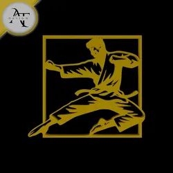 Home Decorations & Ornaments STL Descărcare - Karate fighter - Silhouette - 2D Wall Art Decor - AT Design