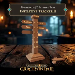 Initiative Tracker II 3D Print Model in Game Accessories 572901