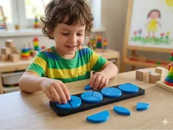 Juguete Educativo de Rompecabezas de Círculos de Fracciones - Modelo de impresión 3D gratuito