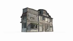 Medieval magical style architectural houses