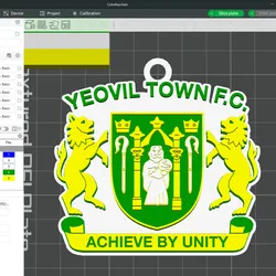 National League Yeovil Town keychain badge color printable and renderable 3D Print Model in Keychains 572424