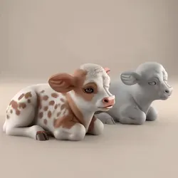 Other STL Download - Adorable Baby Cow 3D Model STLby HIve