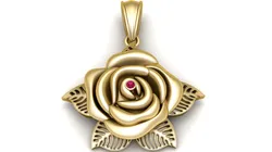 PENDANT FLOWER PENDANT 3D Print Model in Pendants 574750
