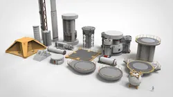 Sci-fi Architecture kitbash 53