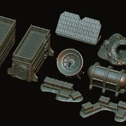 Sci-fi colony placeables