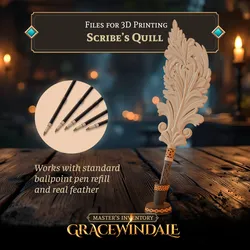 Scribes Quill 3D Print Model in Game Accessories 574164