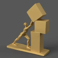 Sculptures & Artworks STL تنزيل - Persistence Statue 3D STL File for Inspiration - HIve