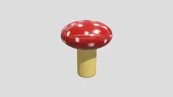 Stylized Magic Mushroom - Textured Version