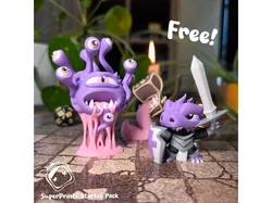 SuperPrints Starter Pack - Easy Multicolor FDM RPG Minis (No supports)