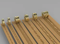 Texture Rollers Wheels for Leather Clay Patterns Ornament for Jewelery T602 3D Print Model in Other 572337
